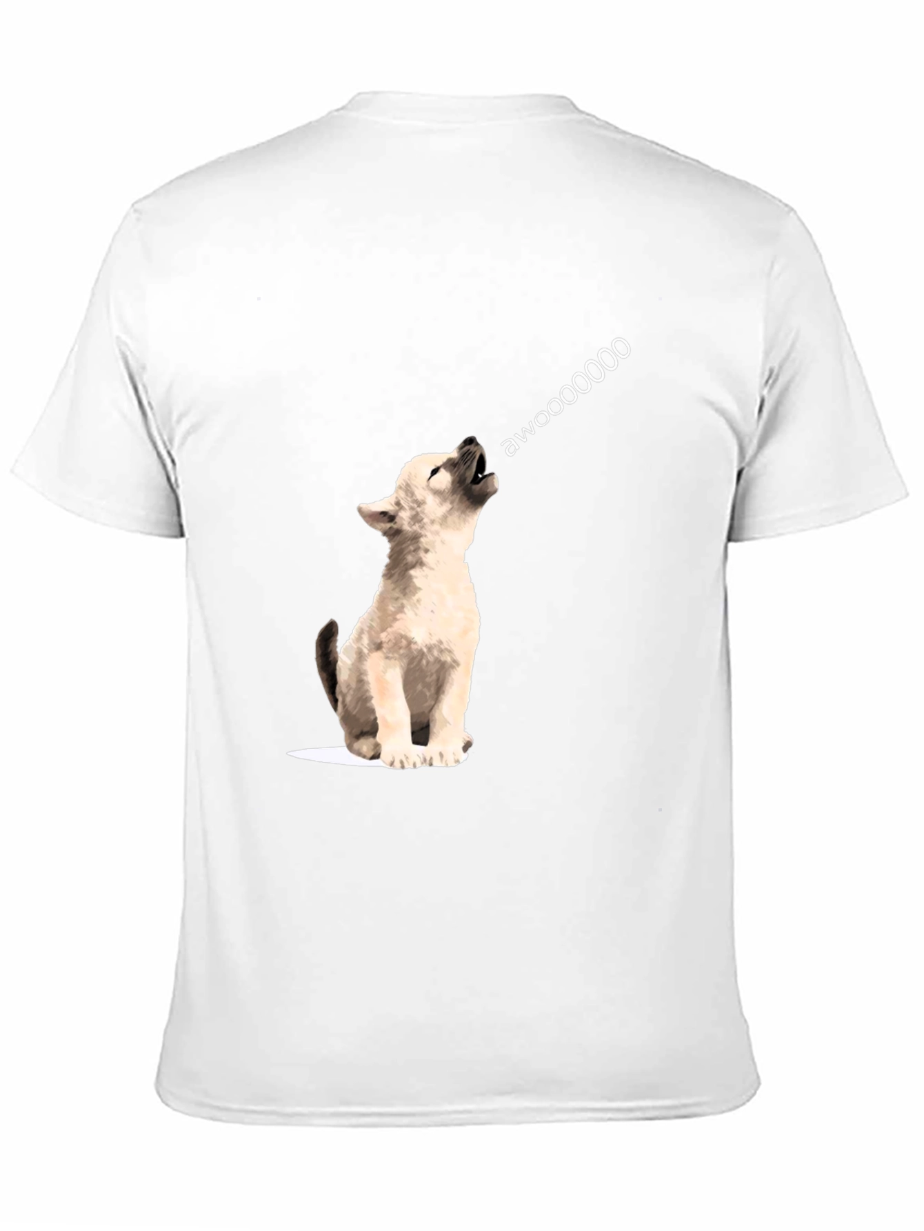 Awoooo Wolf Graphic Tee - Black