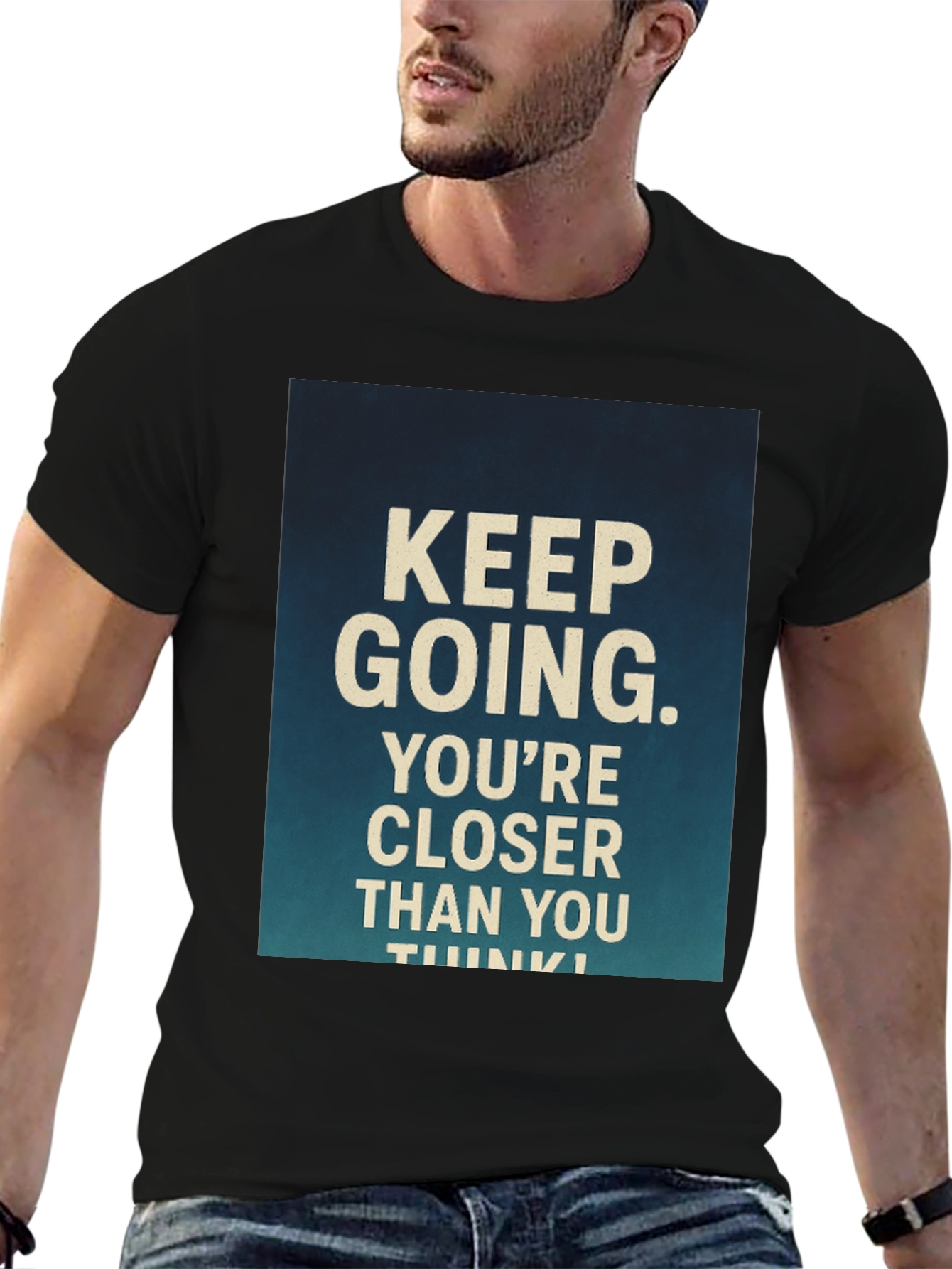 Motivational Graphic T-Shirt - Keep Going!