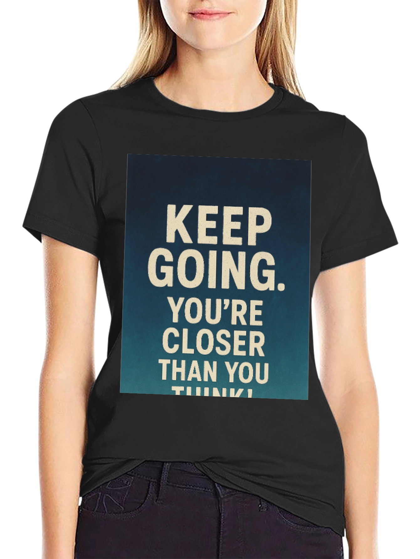 Motivational Graphic T-Shirt - Keep Going!