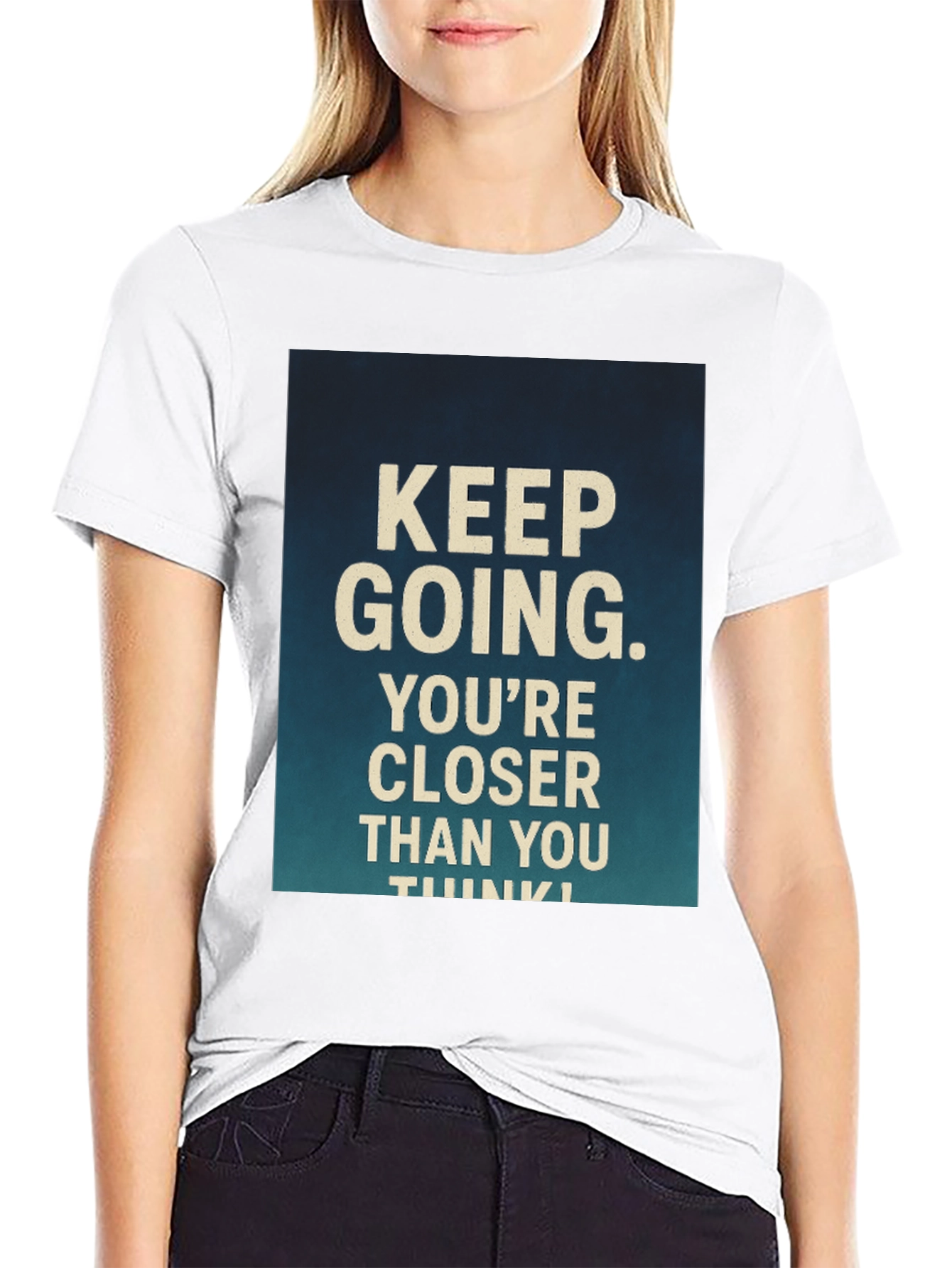 Motivational Graphic T-Shirt - Keep Going!