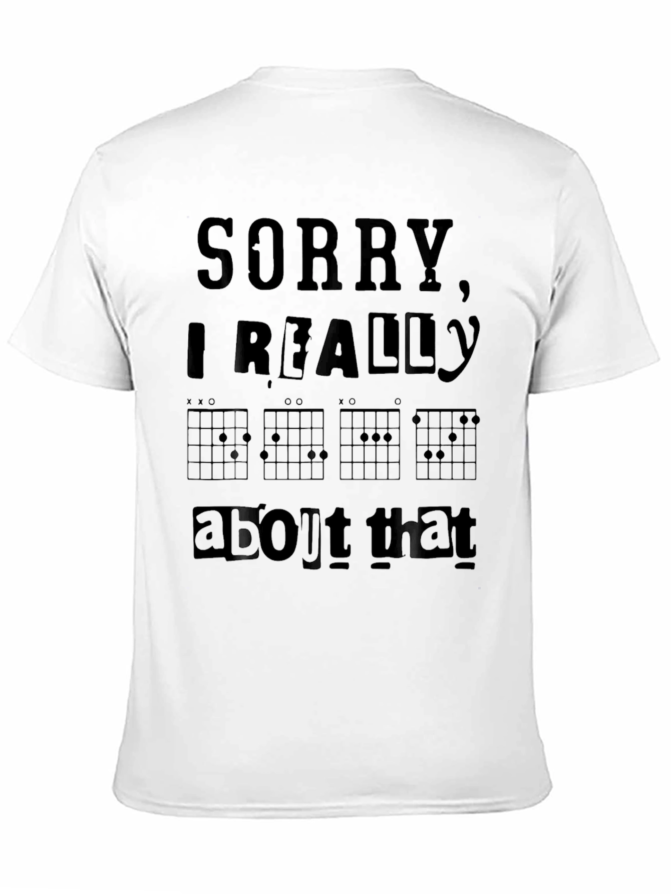 Sorry Chord Chart Graphic T-Shirt