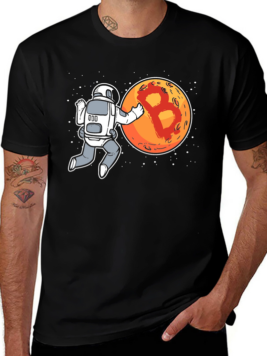 Bitcoin Astronaut Graphic T-Shirt