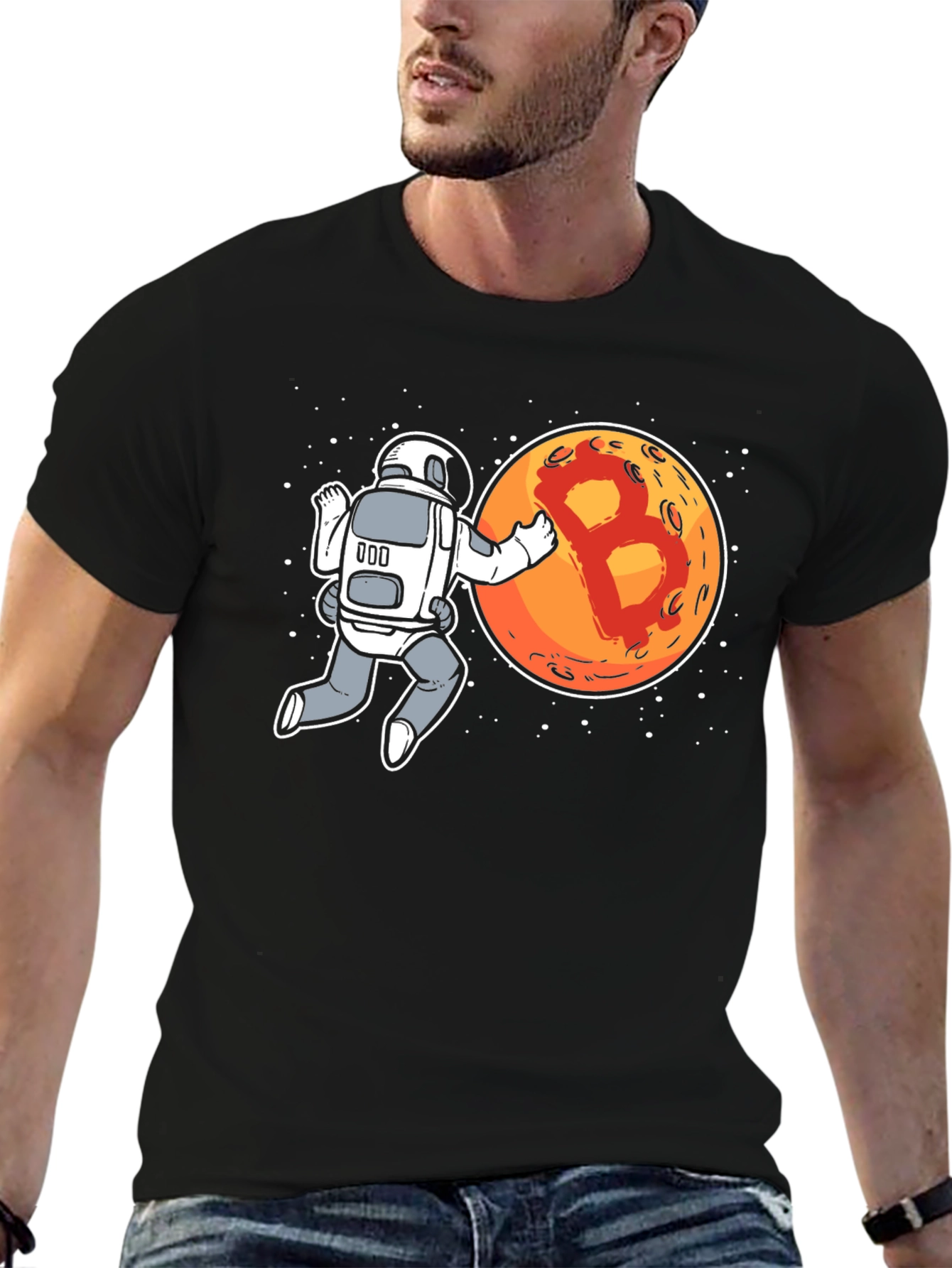 Bitcoin Astronaut Graphic T-Shirt