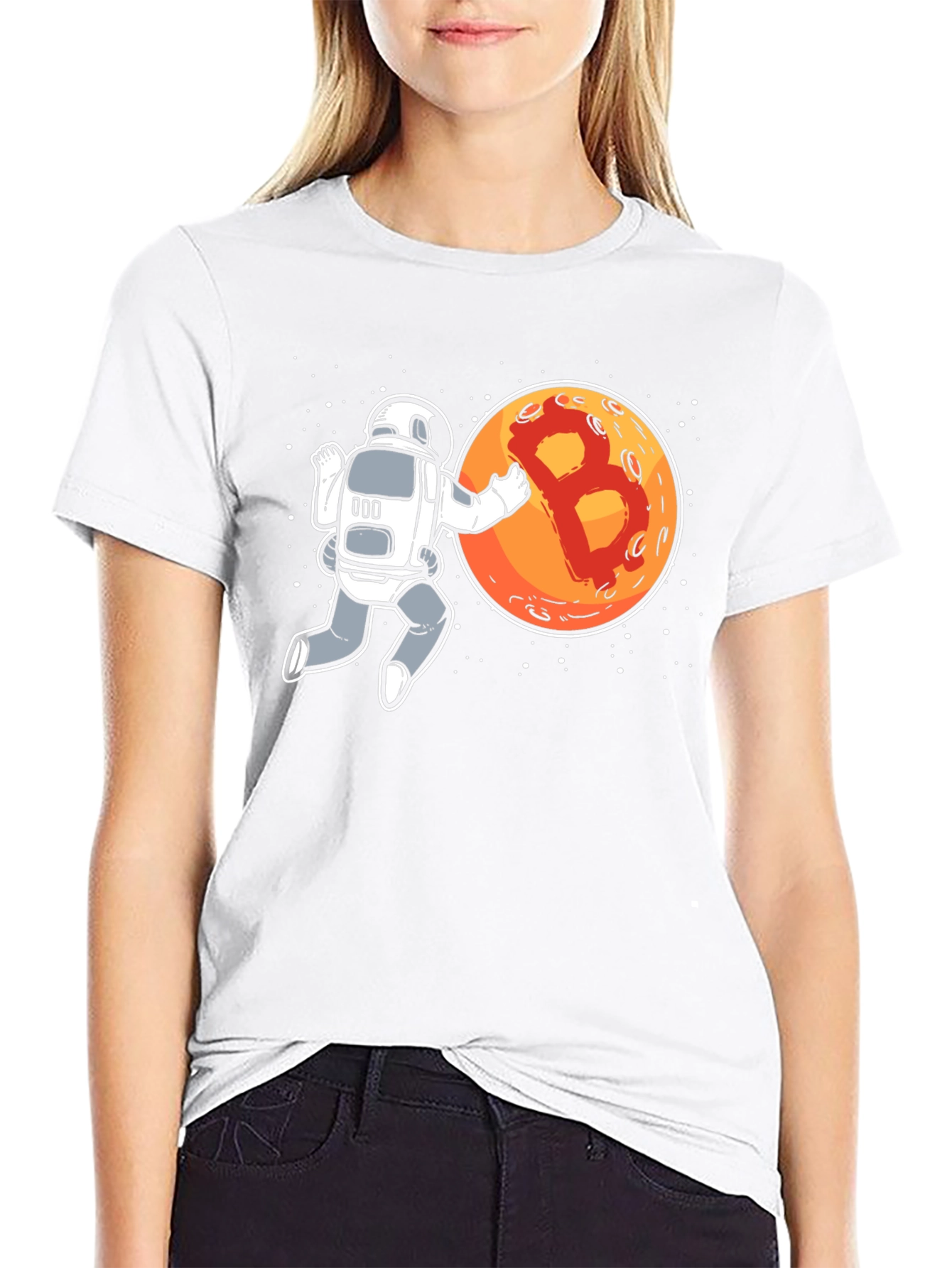 Bitcoin Astronaut Graphic T-Shirt