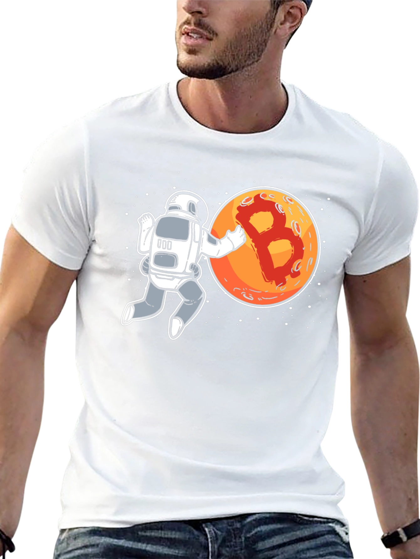 Bitcoin Astronaut Graphic T-Shirt
