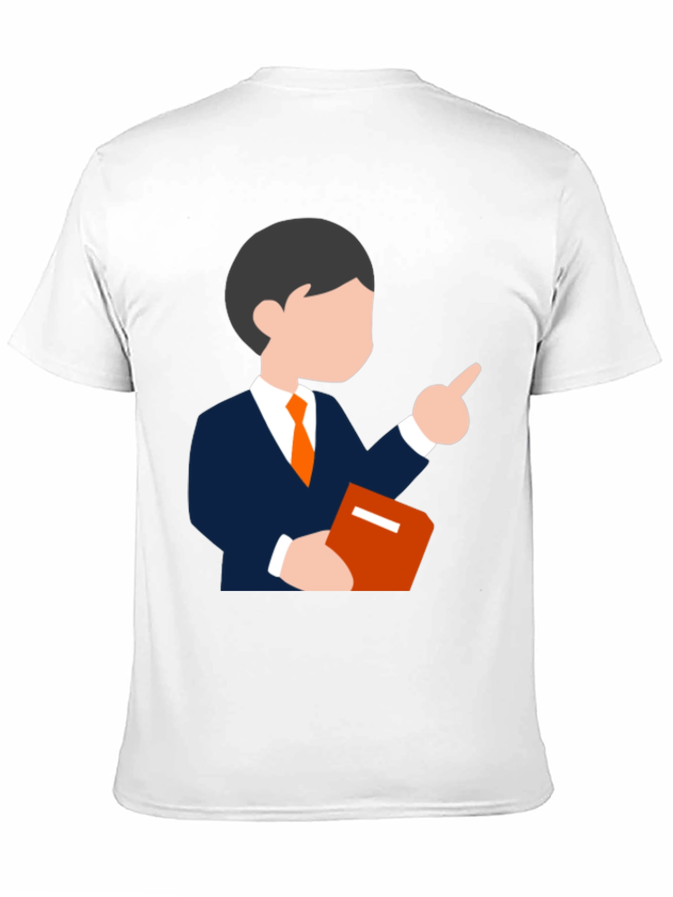 Cartoon Teacher Graphic Tee - Black T-Shirt