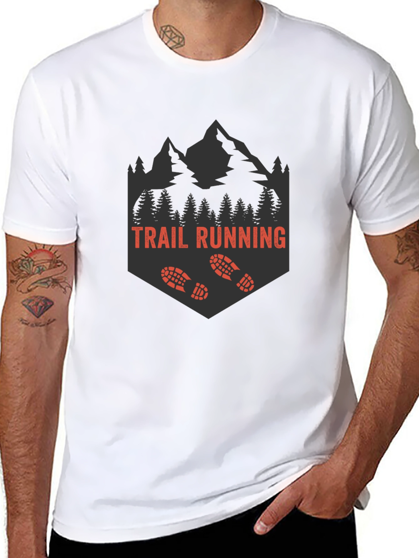 Trail Running Graphic Tee - Adventure Awaits!