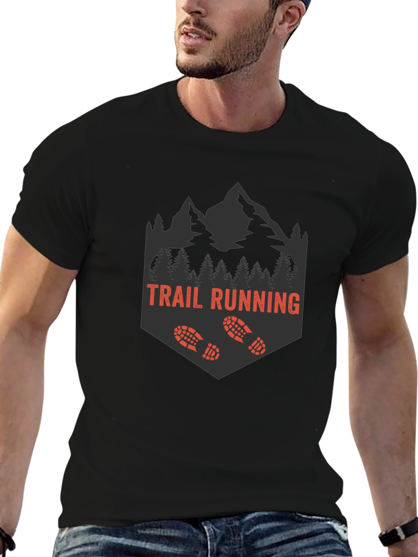 Trail Running Graphic Tee - Adventure Awaits!