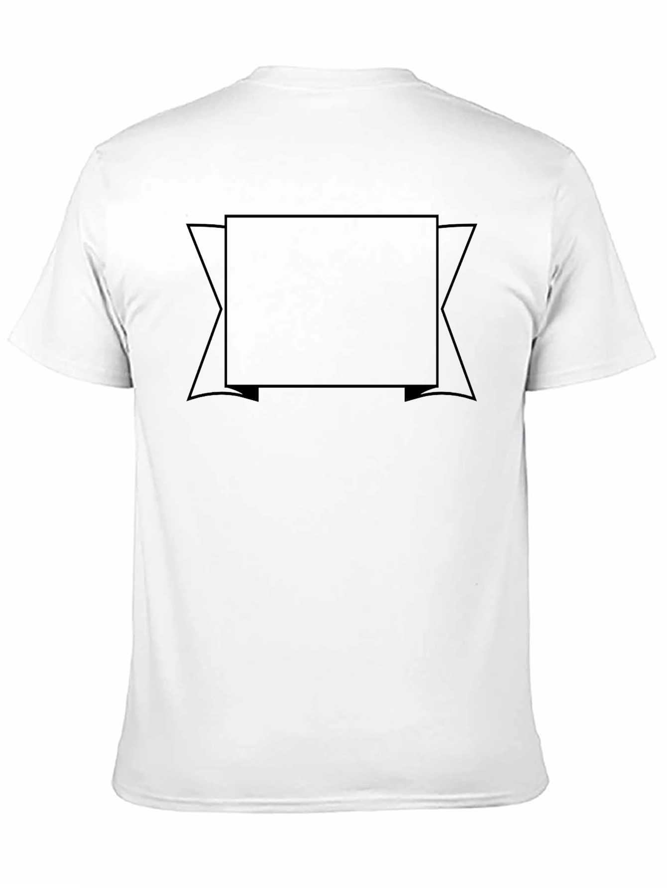 Blank Black T-Shirt Customizable Design