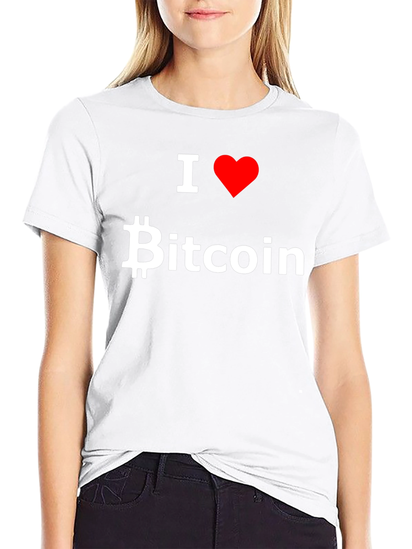 I Love Bitcoin Graphic Tee - Black