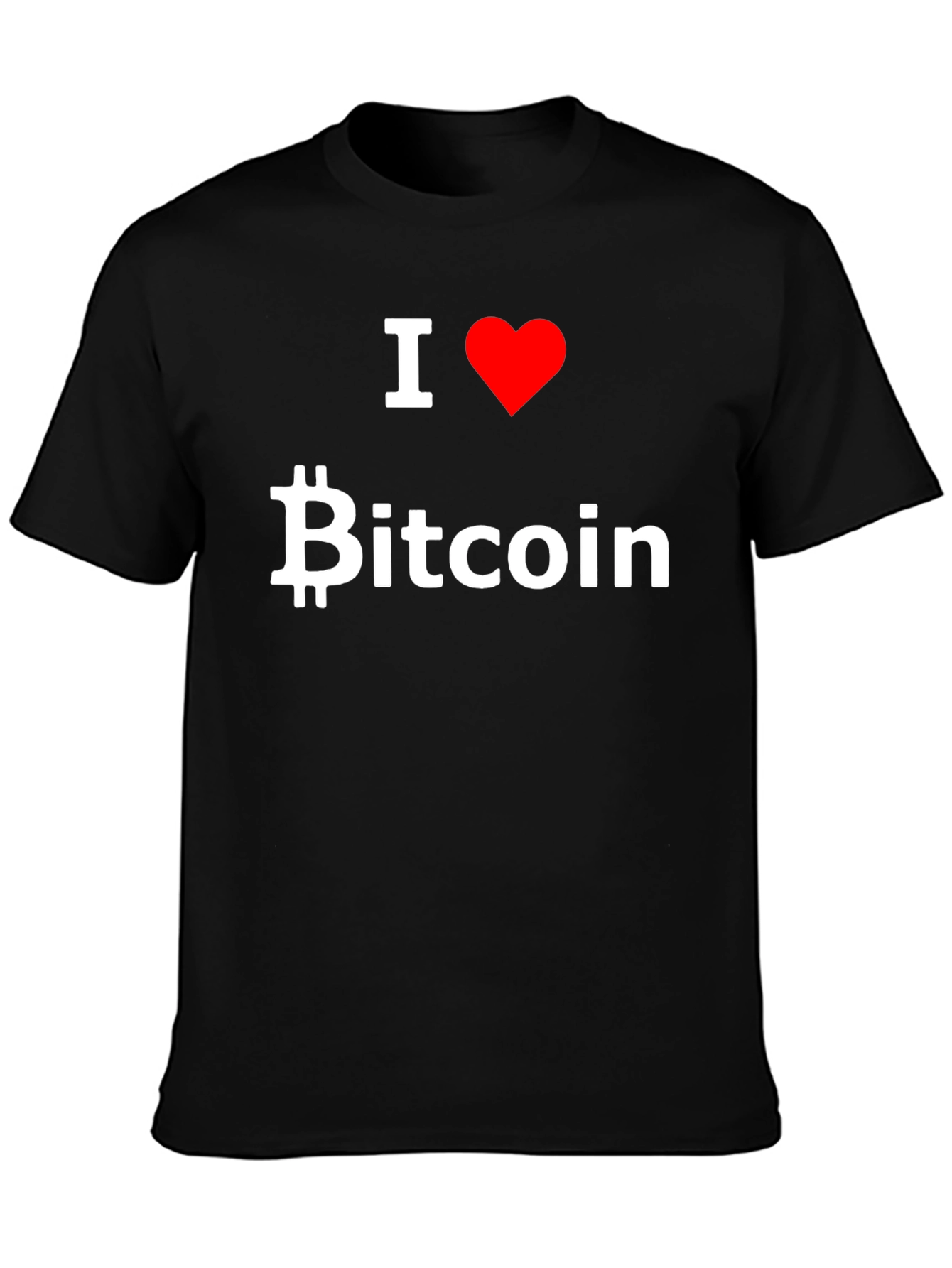 I Love Bitcoin Graphic Tee - Black