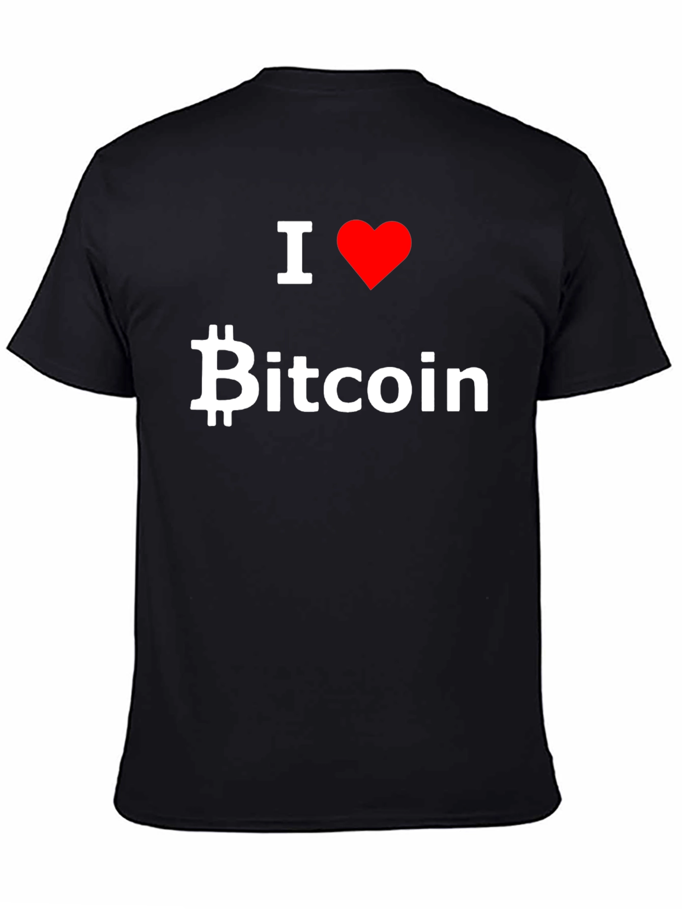 I Love Bitcoin Graphic Tee - Black