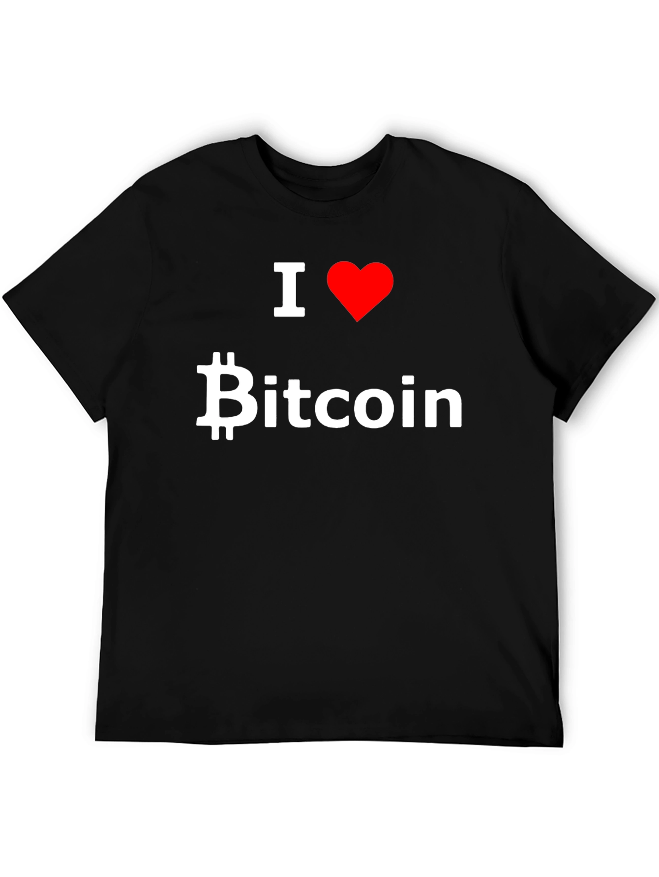 I Love Bitcoin Graphic Tee - Black