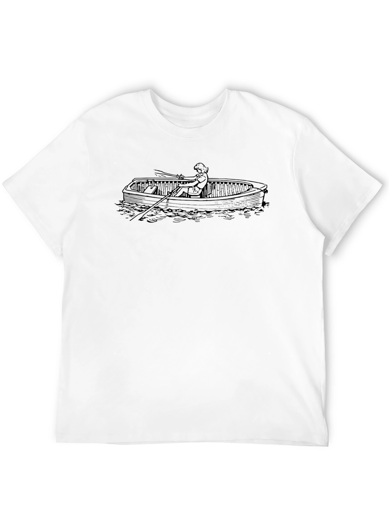 Rowboat T-Shirt - Black Graphic Tee