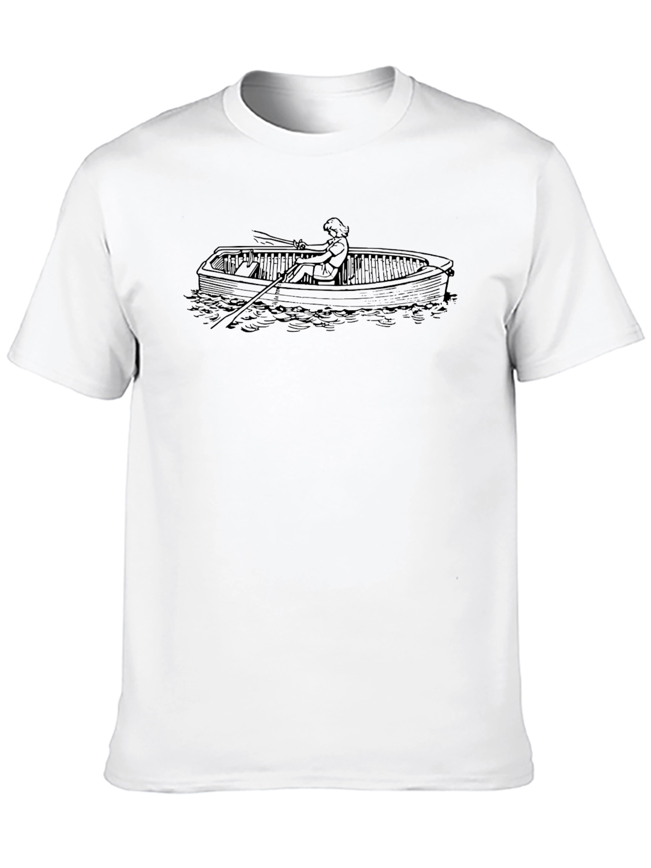 Rowboat T-Shirt - Black Graphic Tee