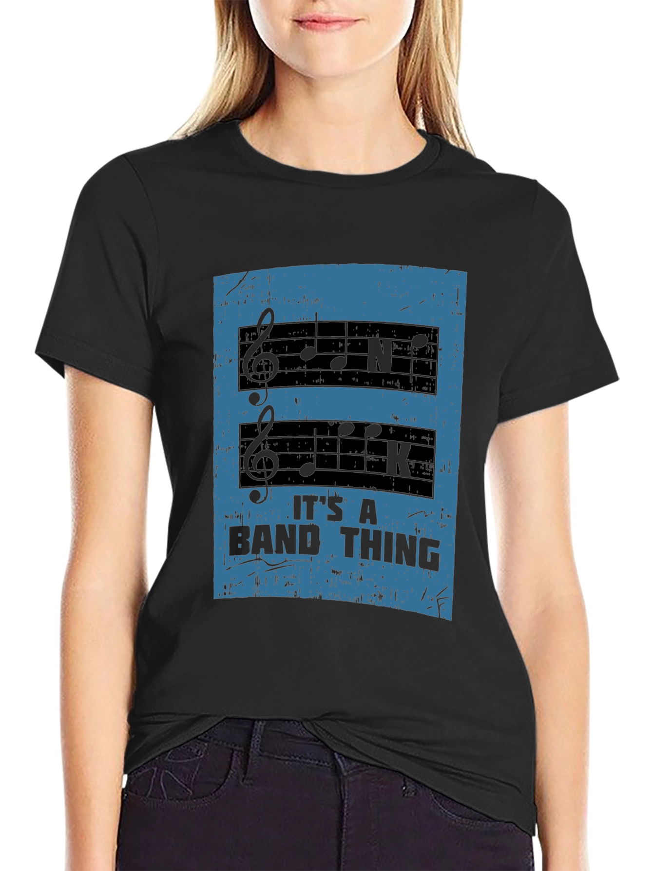 Band Thing Black Graphic Tee