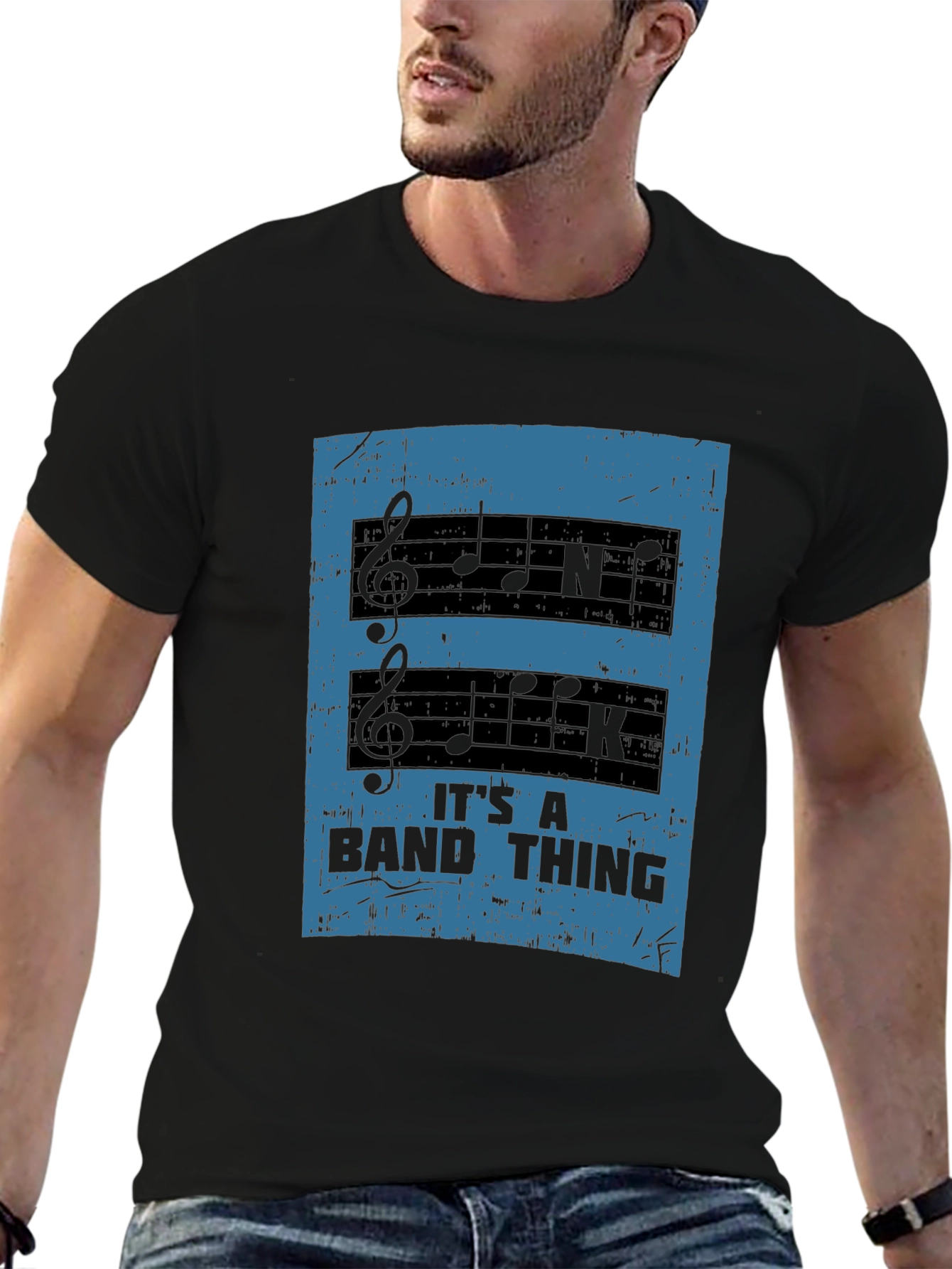 Band Thing Black Graphic Tee