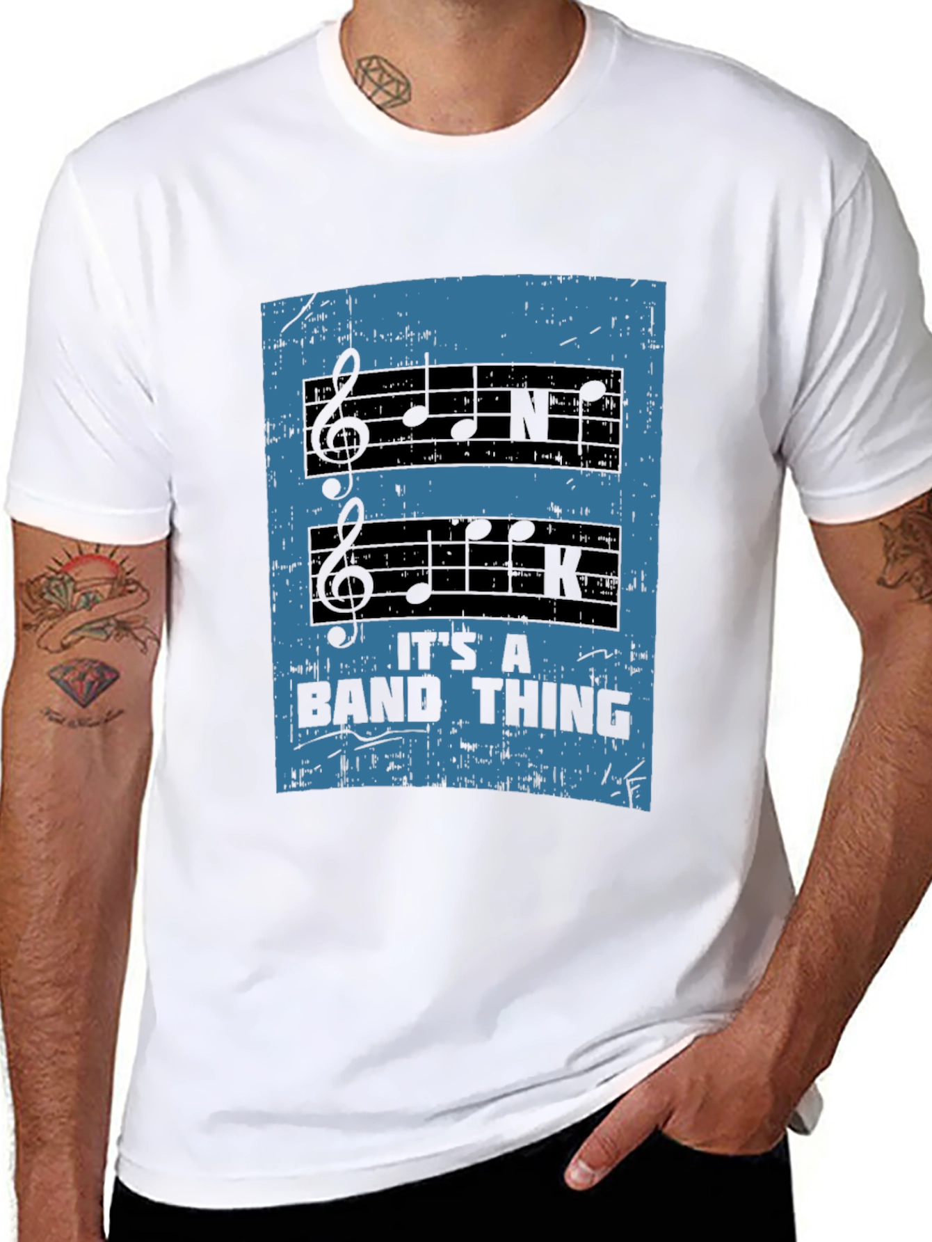 Band Thing Black Graphic Tee