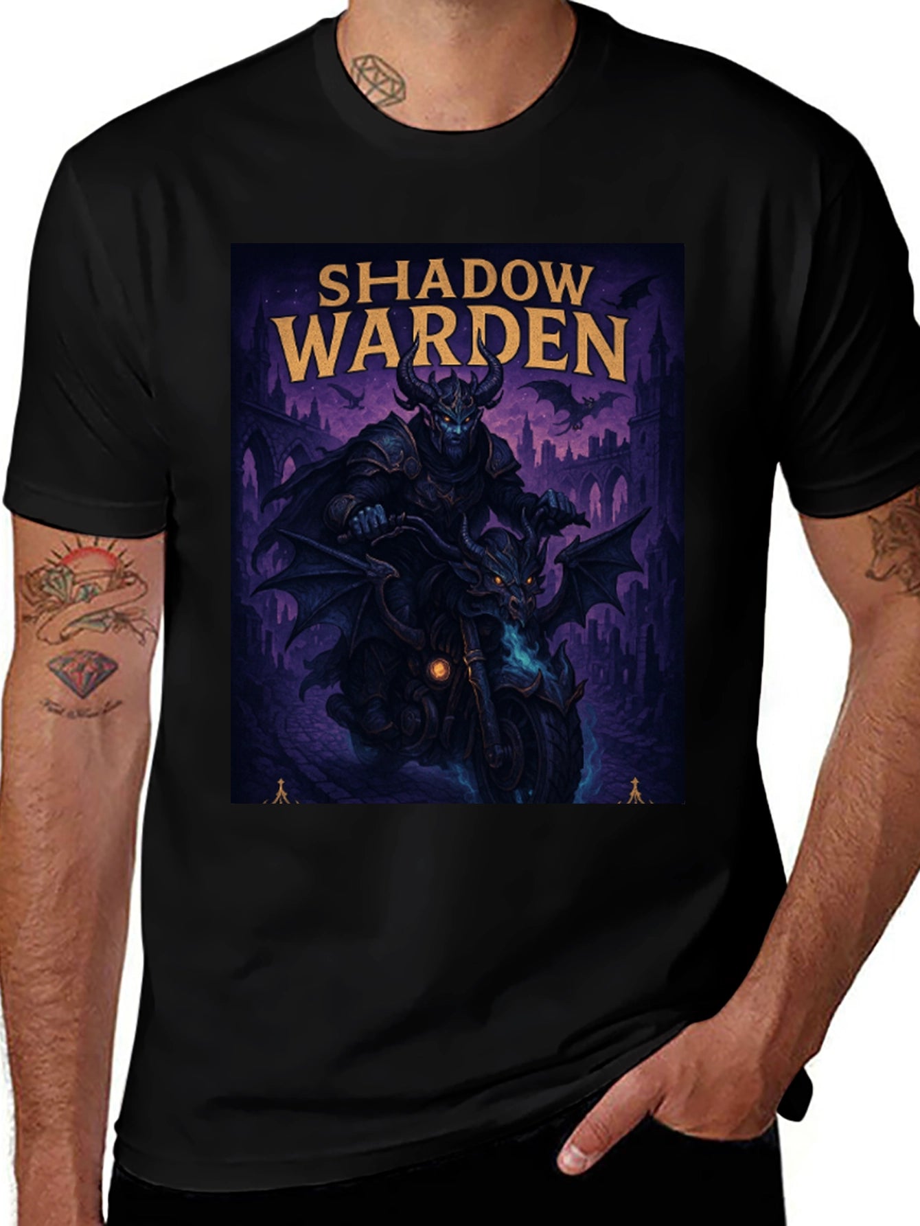 Shadow Warden Motorcycle T-Shirt