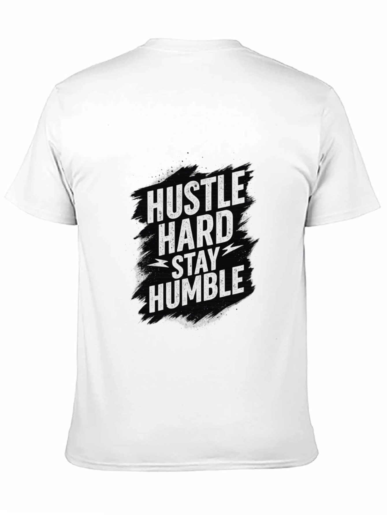 Hustle Hard Stay Humble Graphic Tee - Black