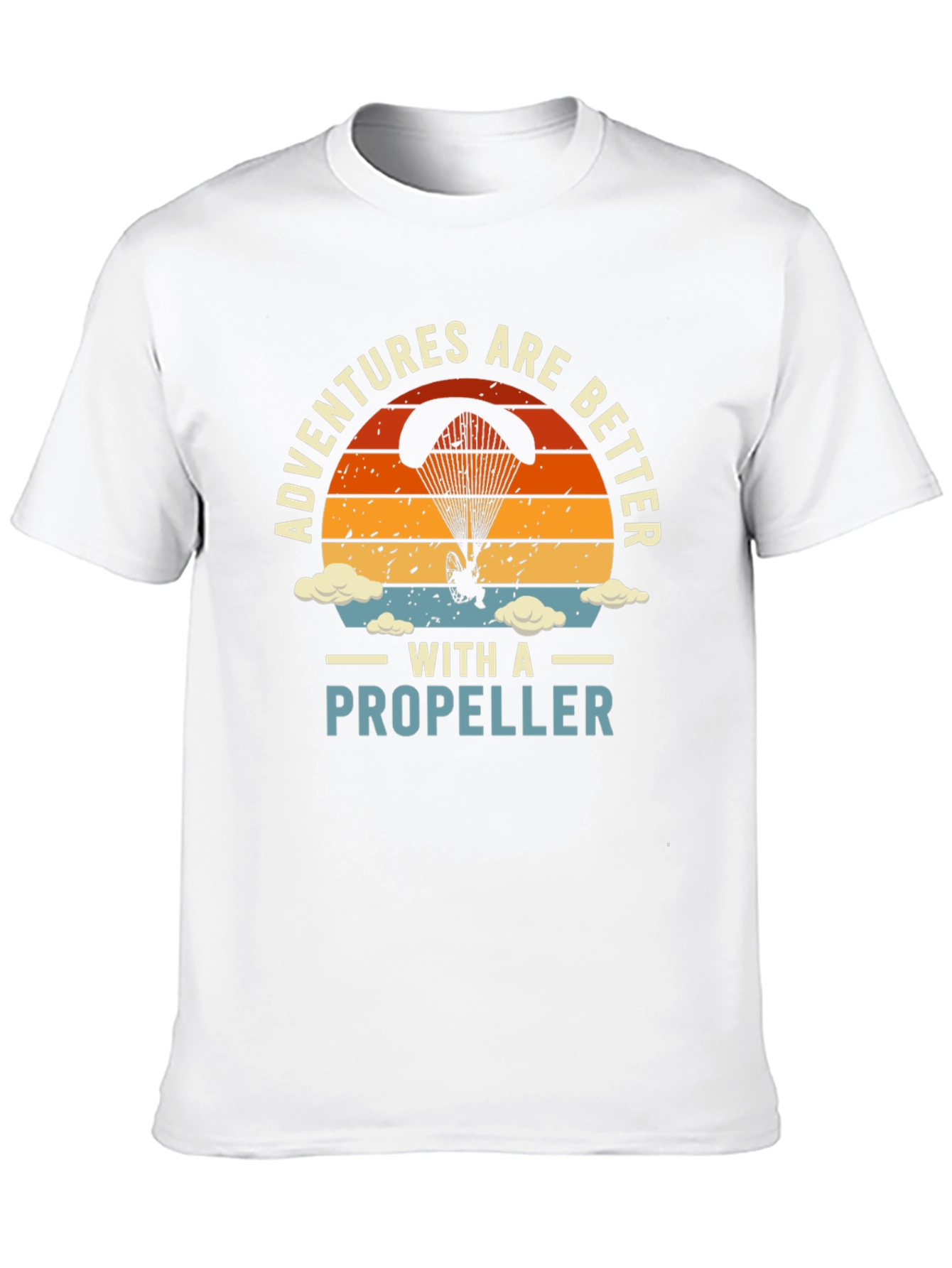 Adventures with a Propeller T-Shirt - Black Cotton Tee