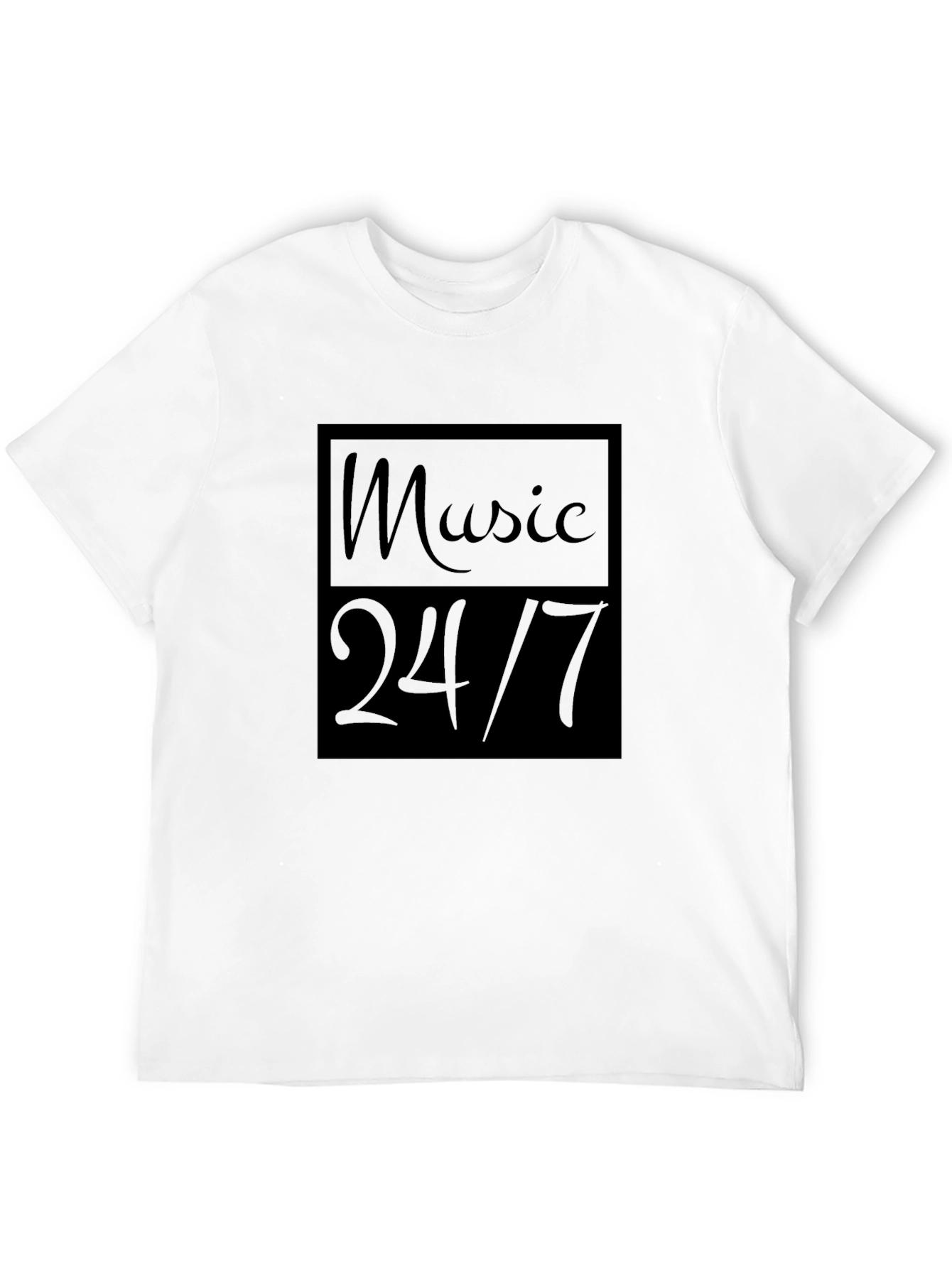 Music 24/7 Black T-Shirt