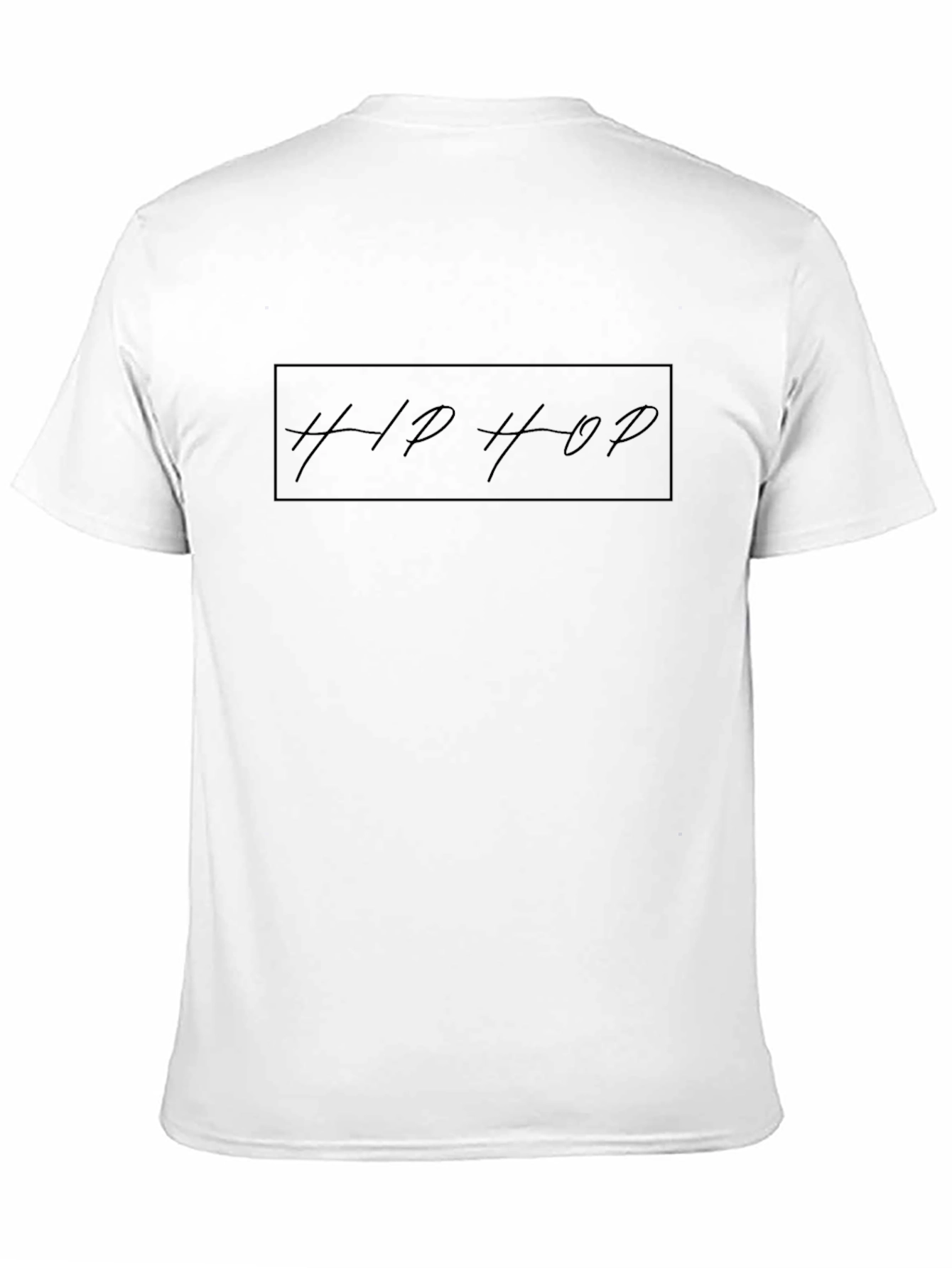 Hip Hop Black Graphic Tee - Mens Fashion