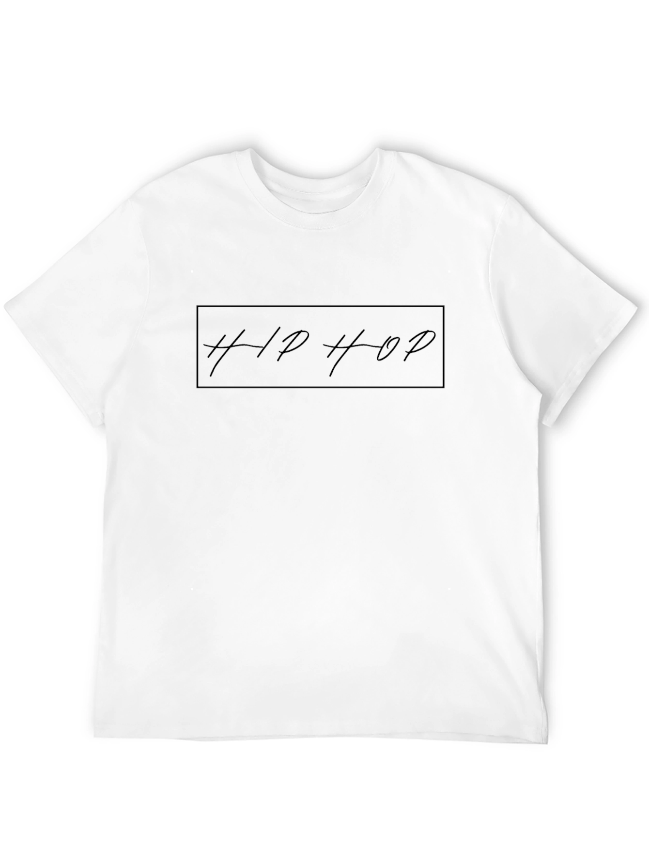 Hip Hop Black Graphic Tee - Mens Fashion