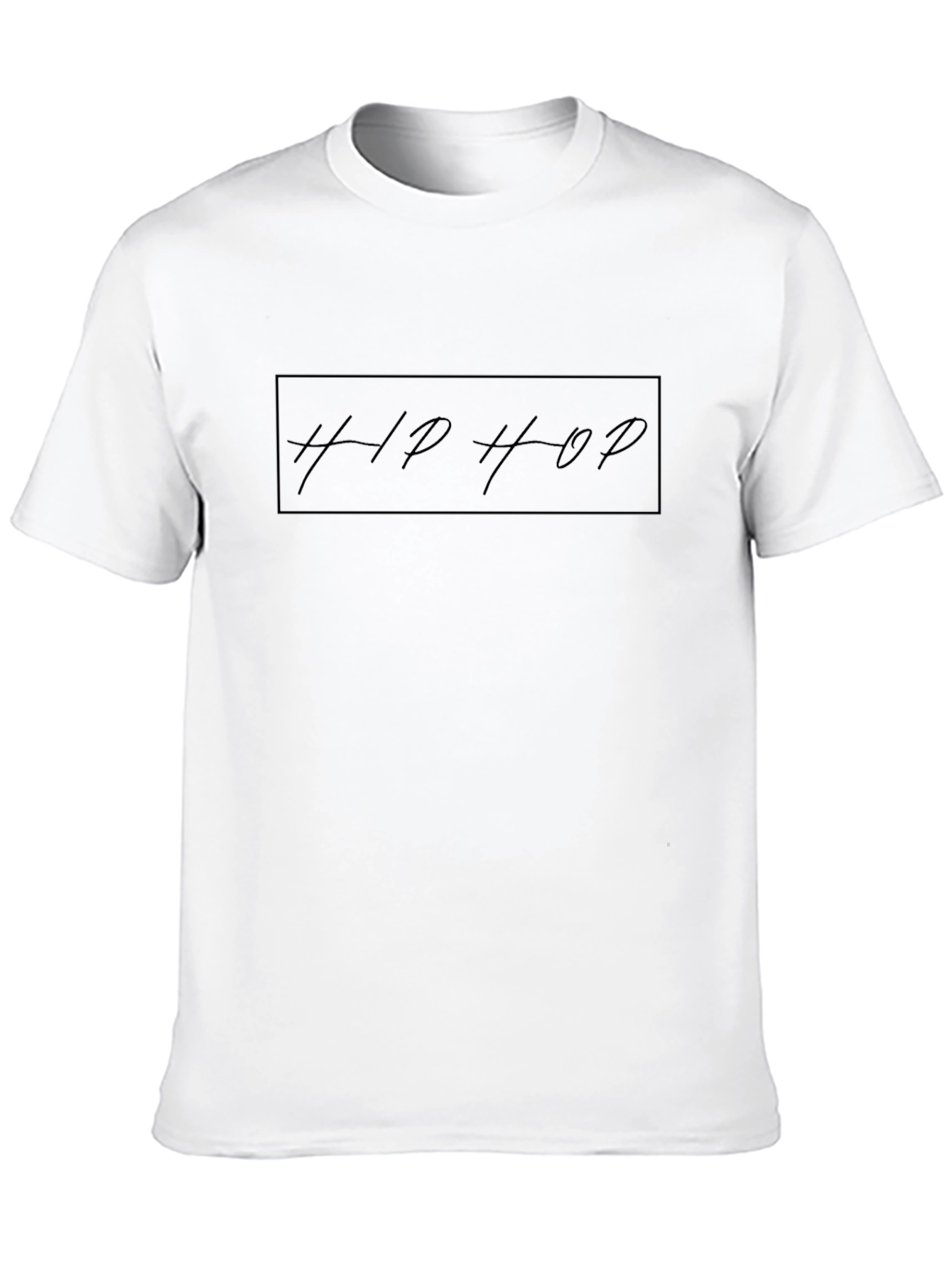 Hip Hop Black Graphic Tee - Mens Fashion