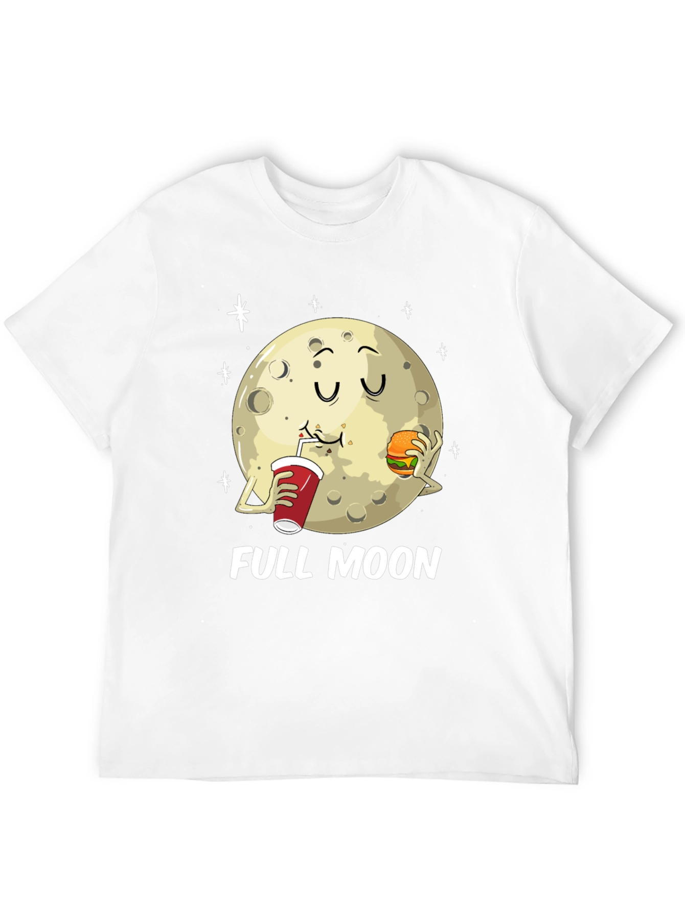 Full Moon Eating Graphic T-Shirt