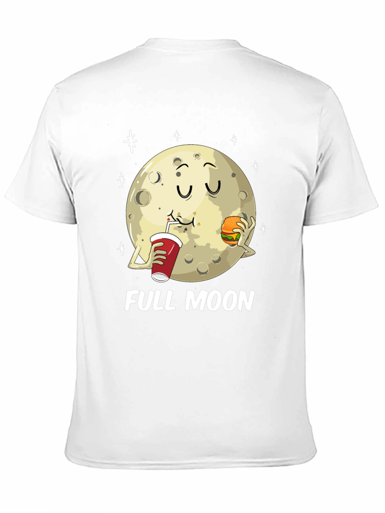 Full Moon Eating Graphic T-Shirt
