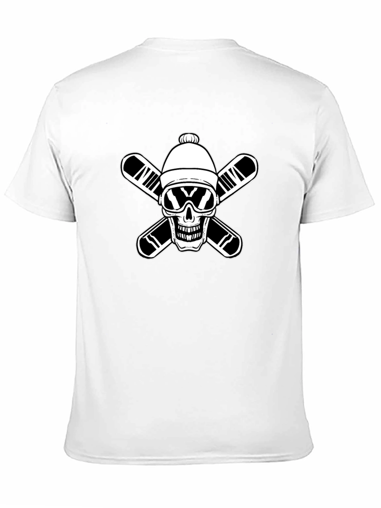 Skull Skier Graphic Tee - Black T-Shirt