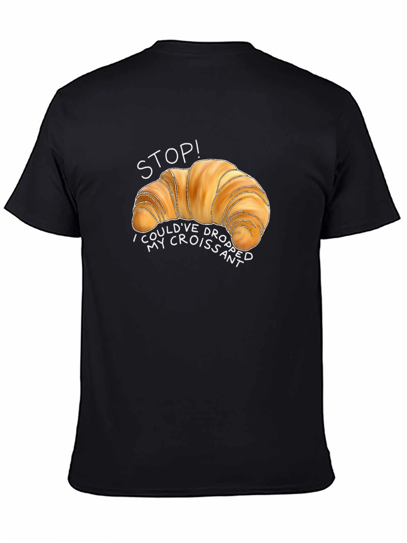 Croissant Graphic T-Shirt - Funny Foodie Tee