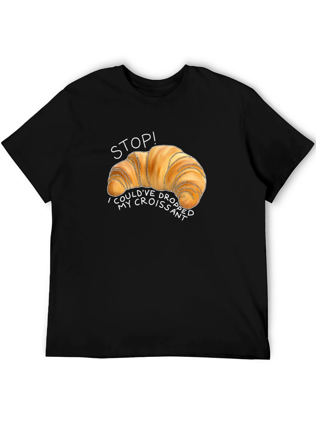 Croissant Graphic T-Shirt - Funny Foodie Tee