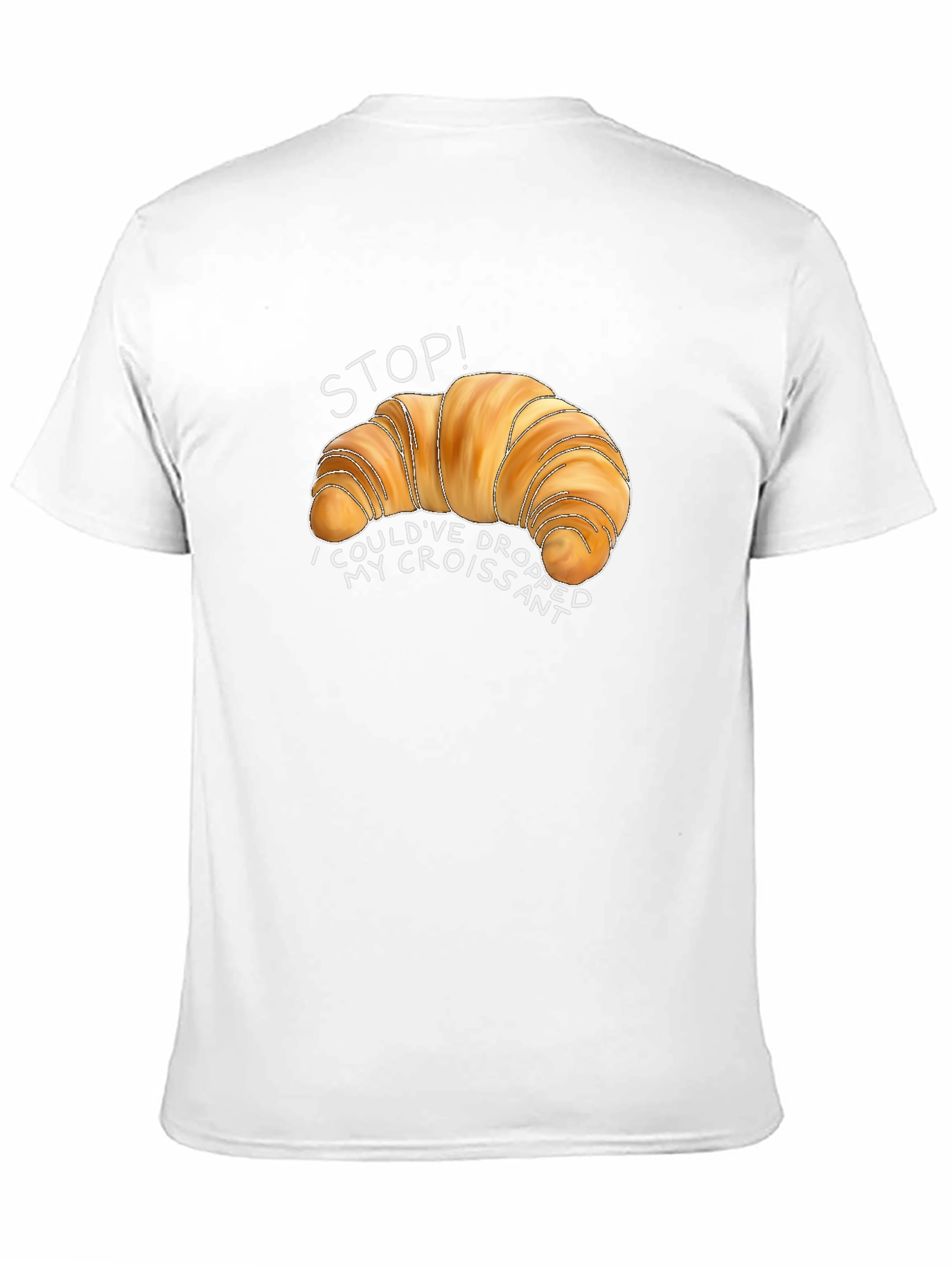 Croissant Graphic T-Shirt - Funny Foodie Tee