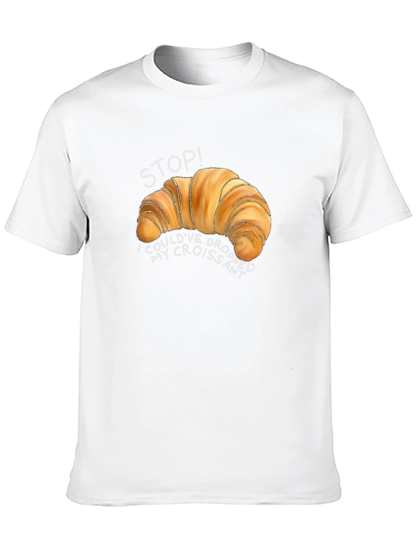 Croissant Graphic T-Shirt - Funny Foodie Tee