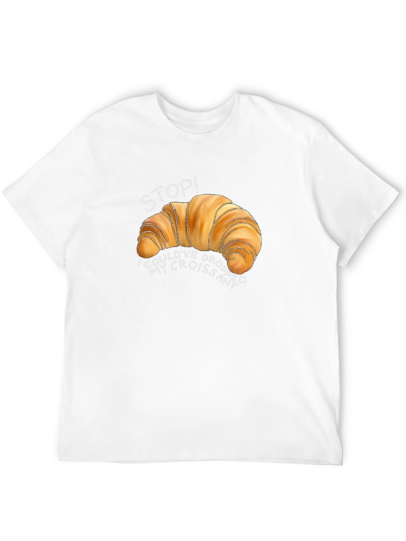 Croissant Graphic T-Shirt - Funny Foodie Tee