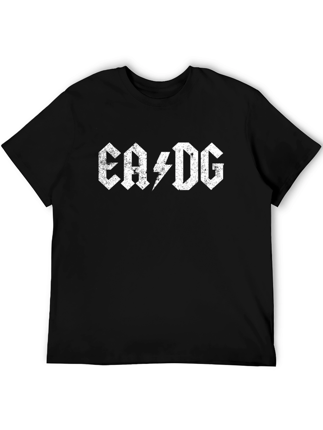EA⚡DG Distressed Graphic T-Shirt - Rock Band Tee