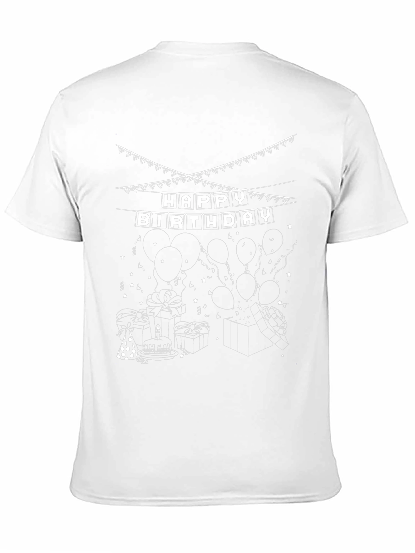 Happy Birthday Graphic Print T-Shirt