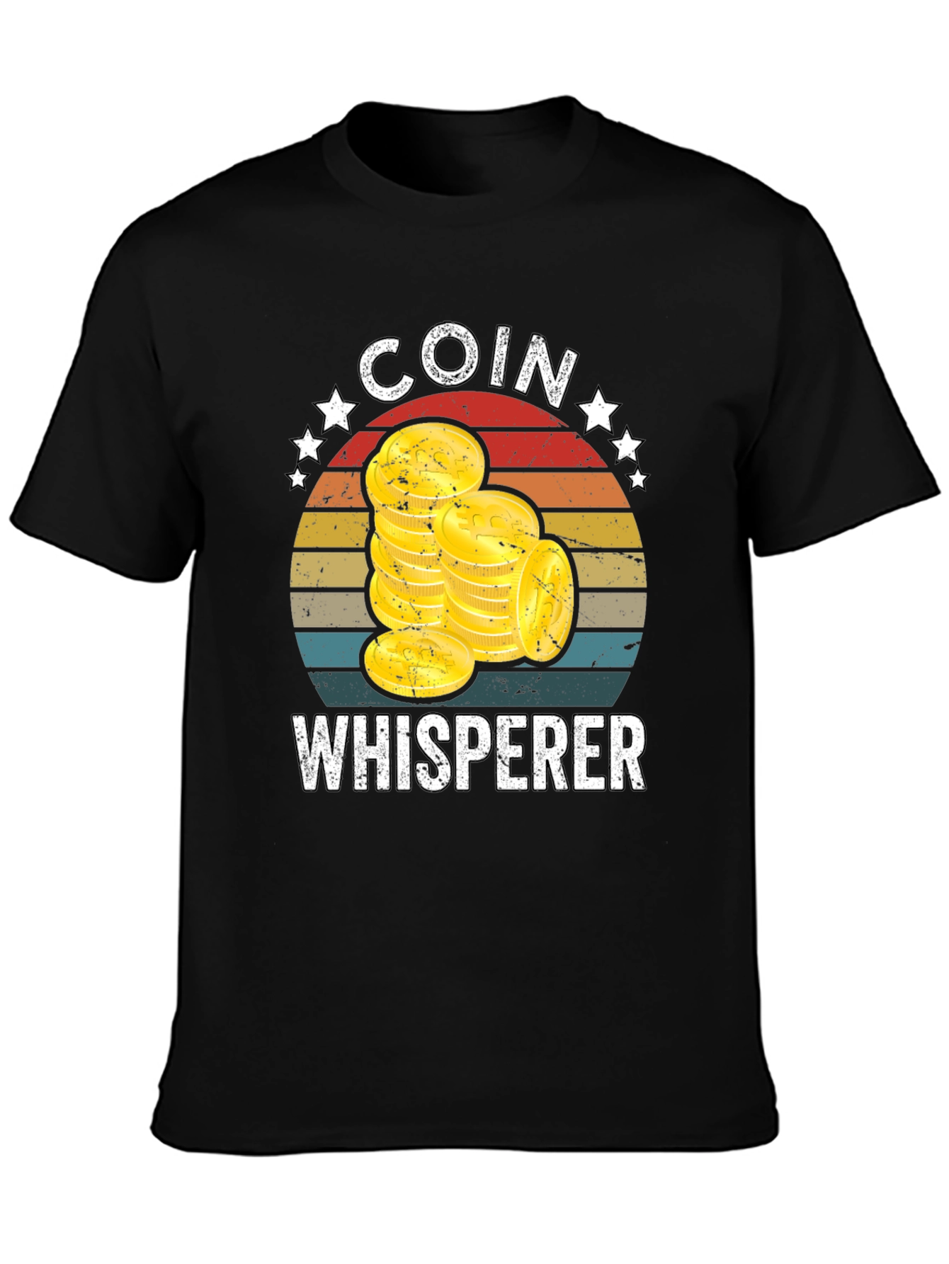 Coin Whisperer Graphic Tee - Black T-Shirt