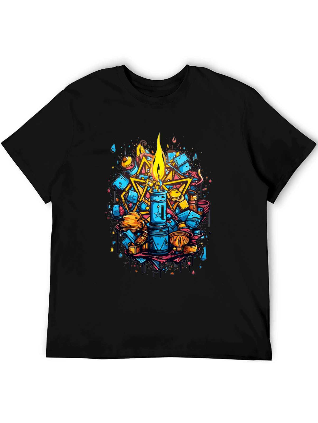 Artistic Candle Design Tee