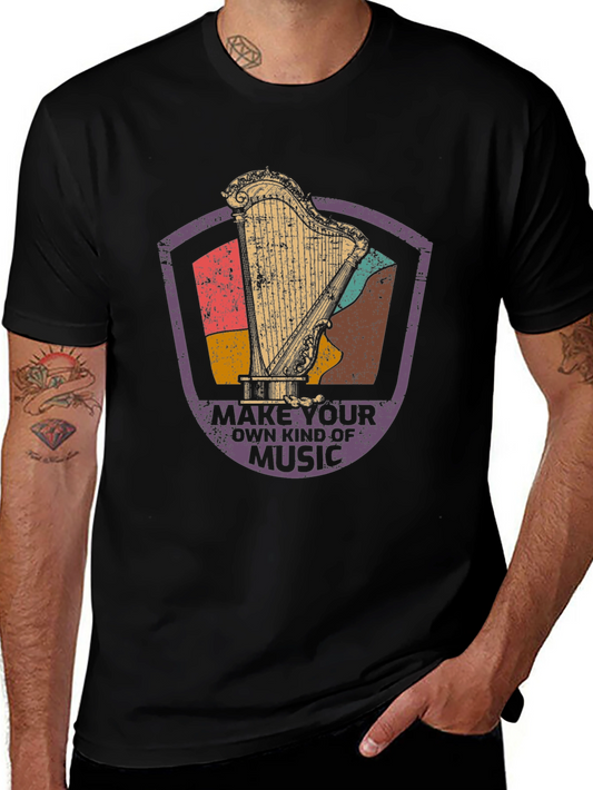 Vintage Harp Music T-Shirt