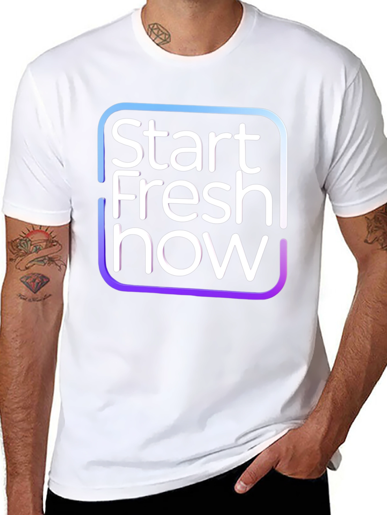 Start Fresh Now Black T-Shirt