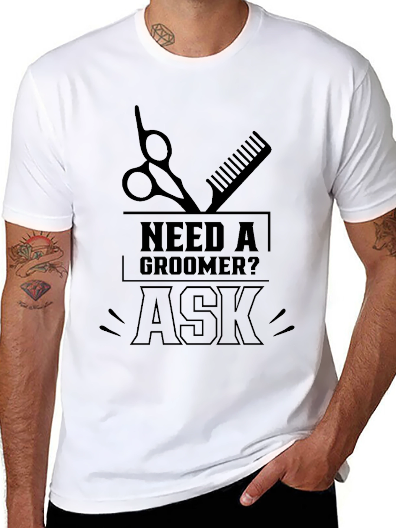 Need a Groomer? Ask - Unisex T-Shirt