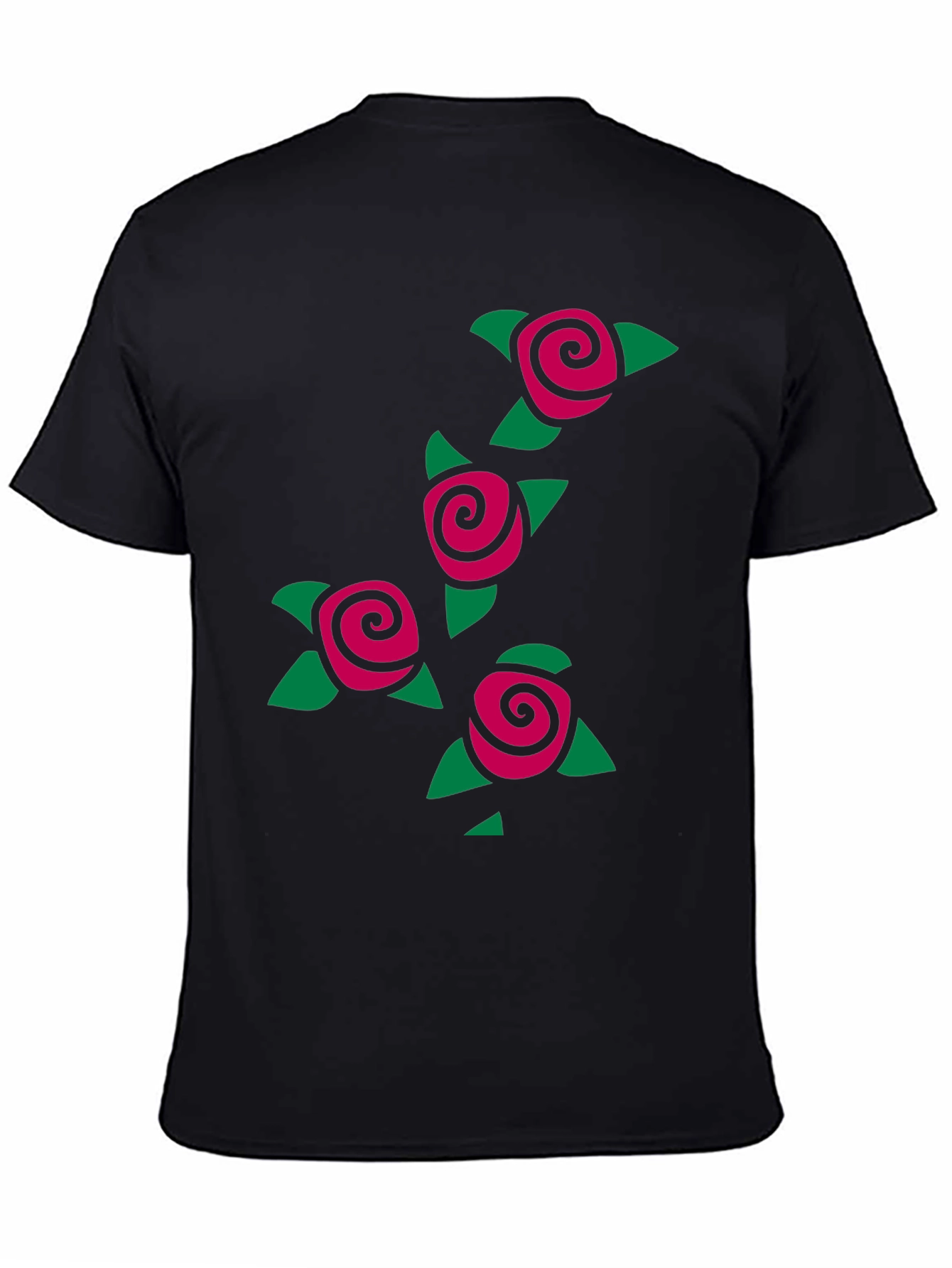 Rose Graphic Tee - Black