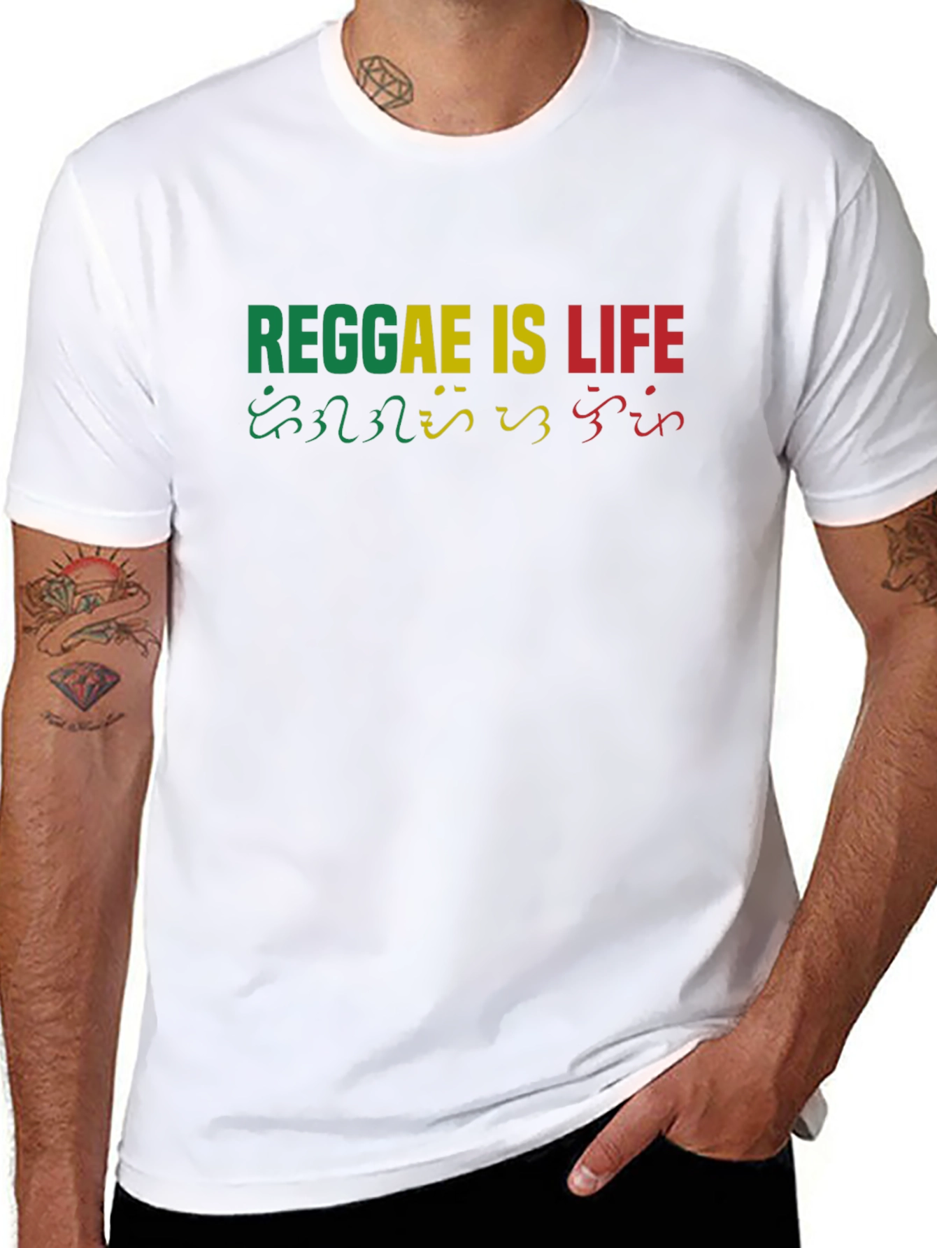 Reggae Is Life Black T-Shirt