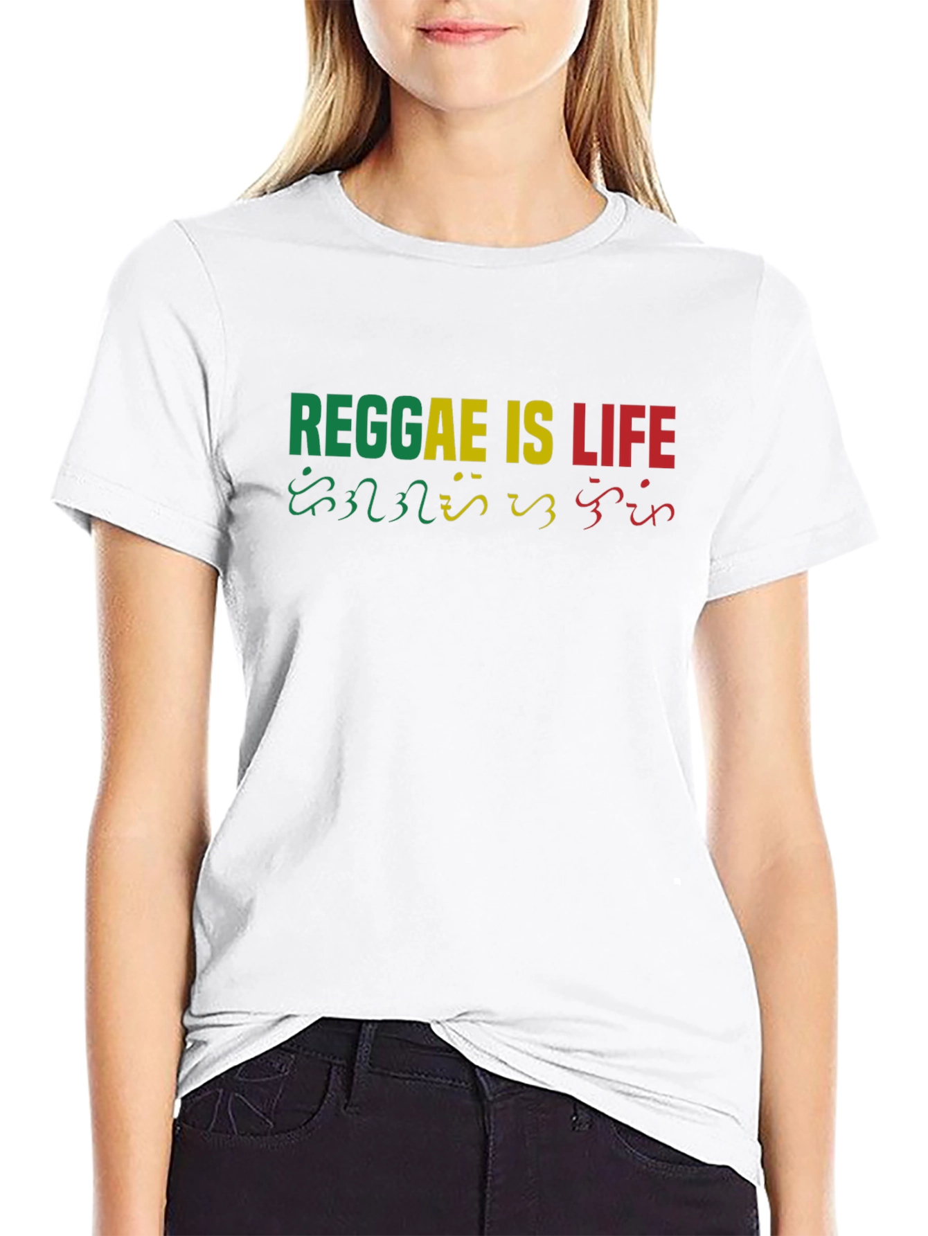Reggae Is Life Black T-Shirt