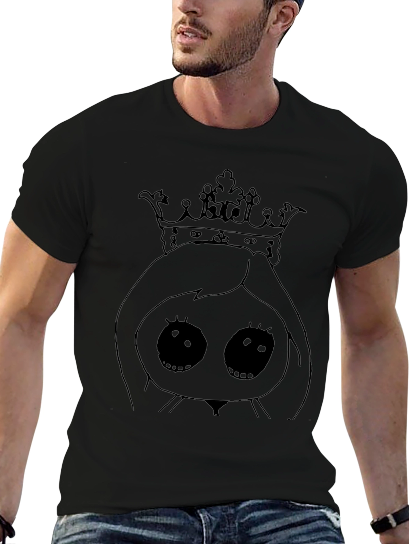 Queen Doodle Black T-Shirt