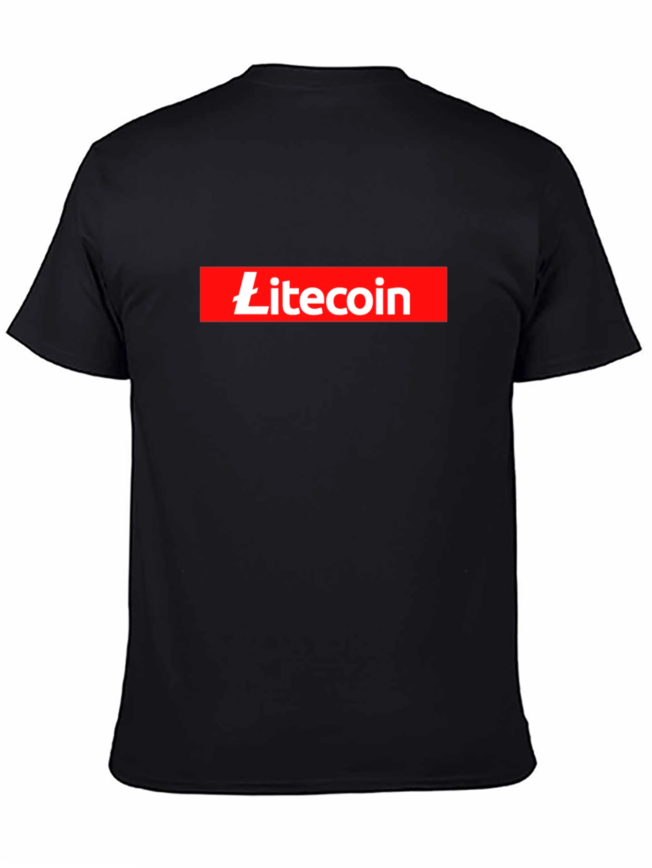 Litecoin Box Logo Black T-Shirt Crypto Currency Tee