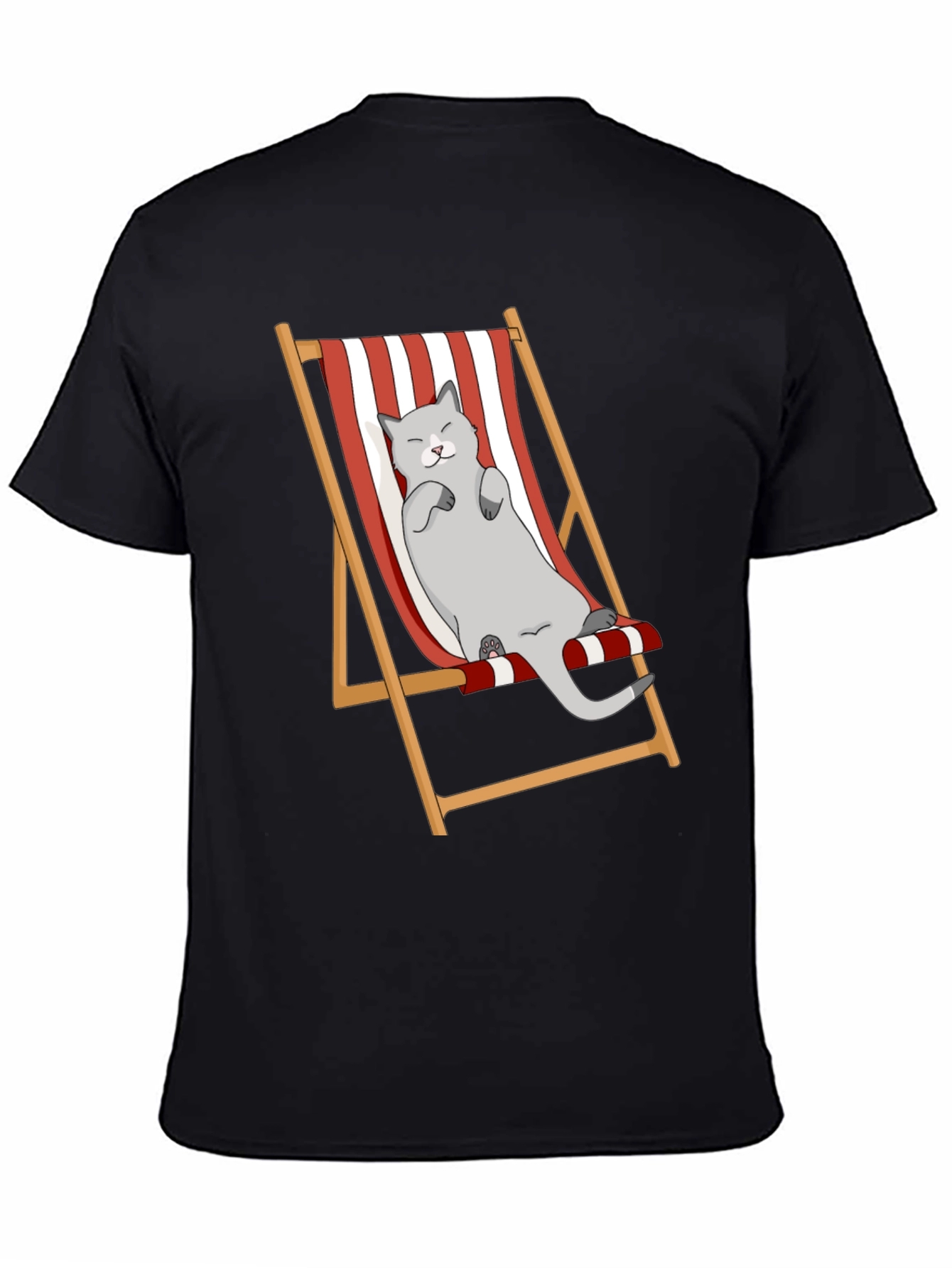 Relaxed Cat Deckchair Graphic Tee